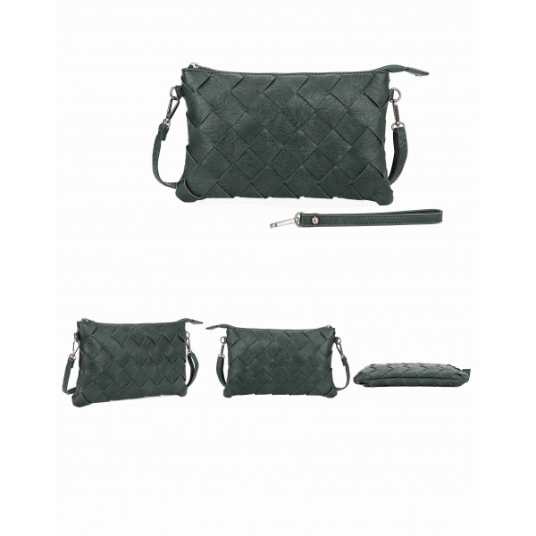 Woven Clutch Bag with Wristlet S22PH1848
