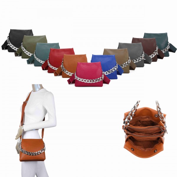 Chain Crossbody with Canvas Strap S22XXL202