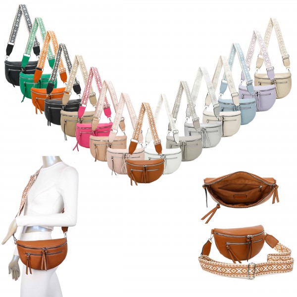 Medium Sling Bag with Wide Colourful Strap L23XL2172