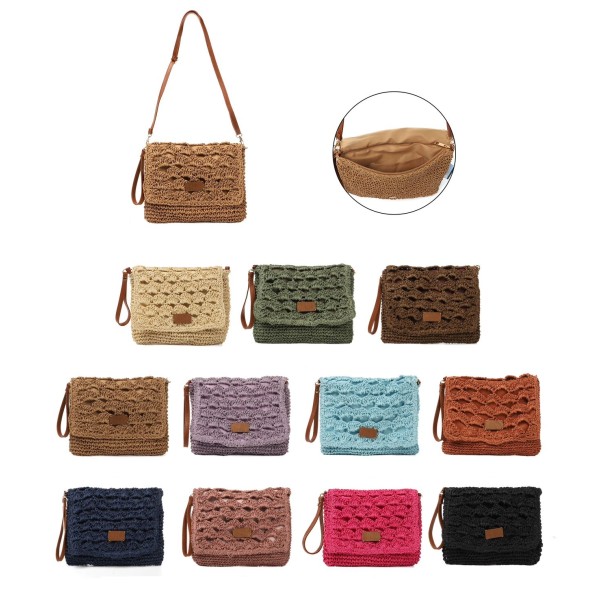 Small Straw Flap Crossbody S24XF9028