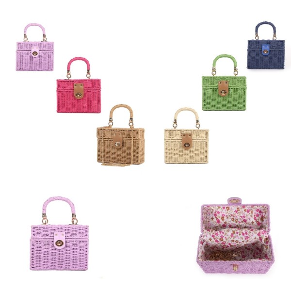 Small Straw Box Bag S24XX7012