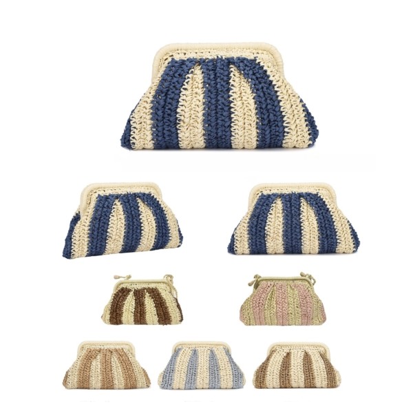 Small Straw Pouch Bag S25PH4936