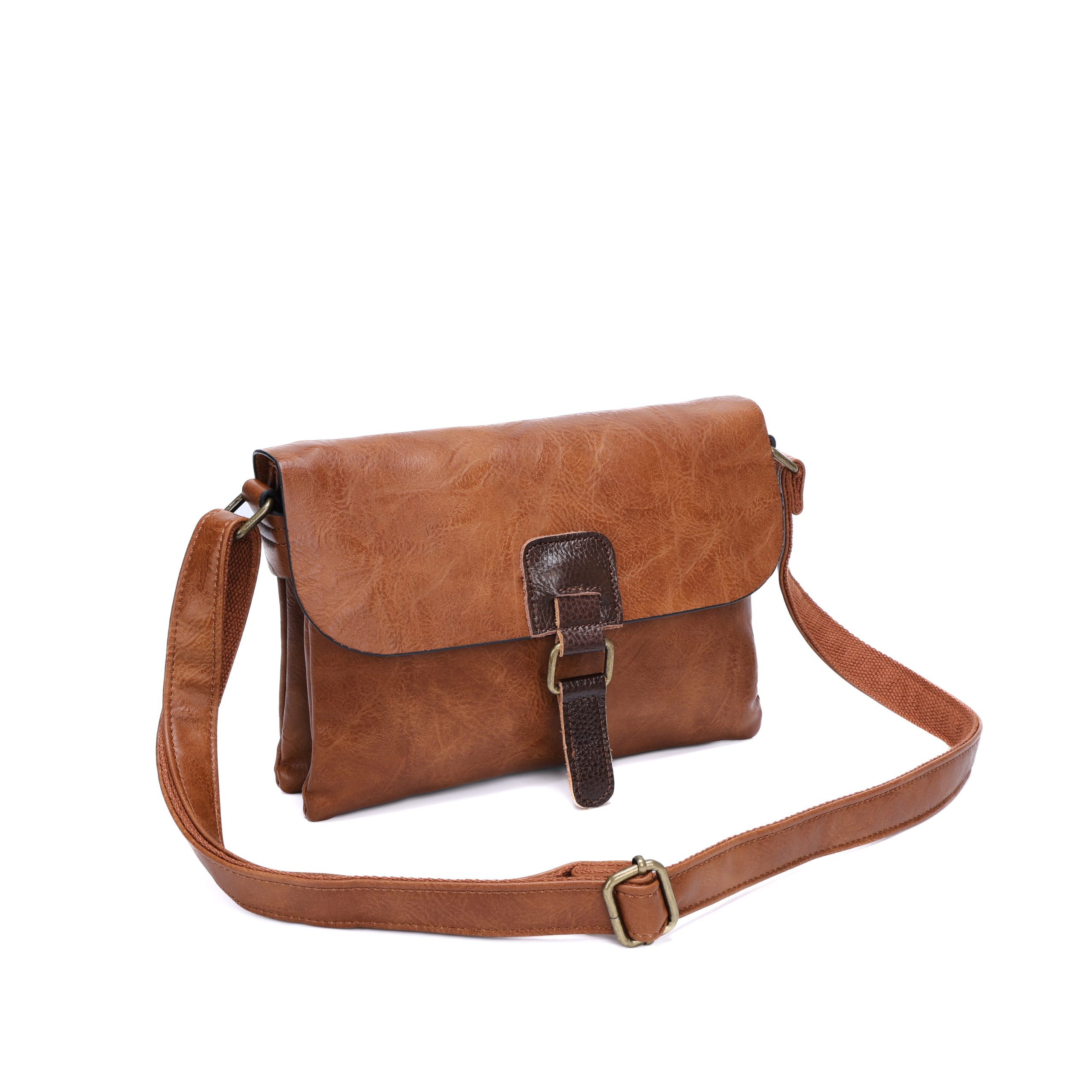 Two Compartments Small Crossbody with Buckle S23XXL200