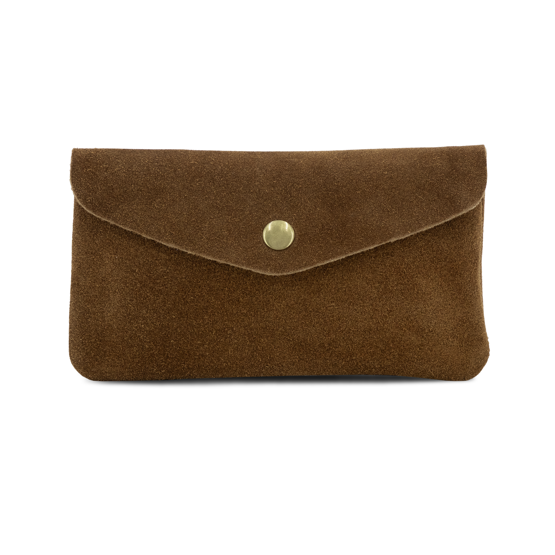 Large Suede Leather Button Purse ITAS50004S