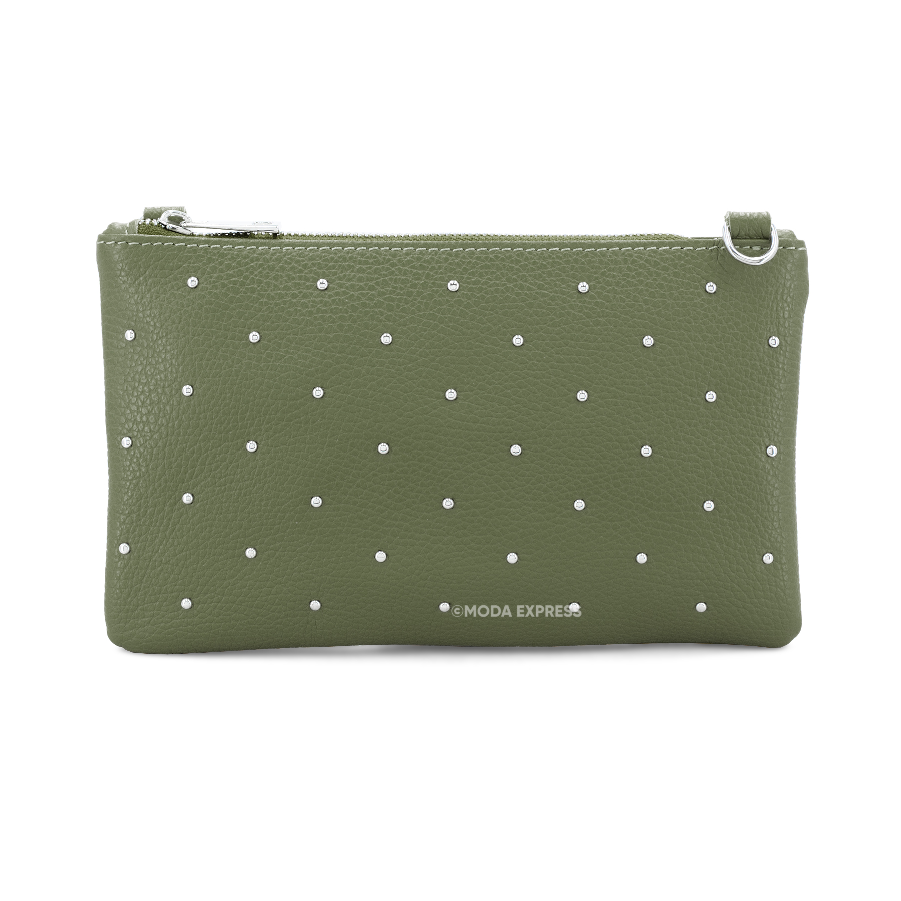 Leather Clutch Bag with Studs ITAS50016