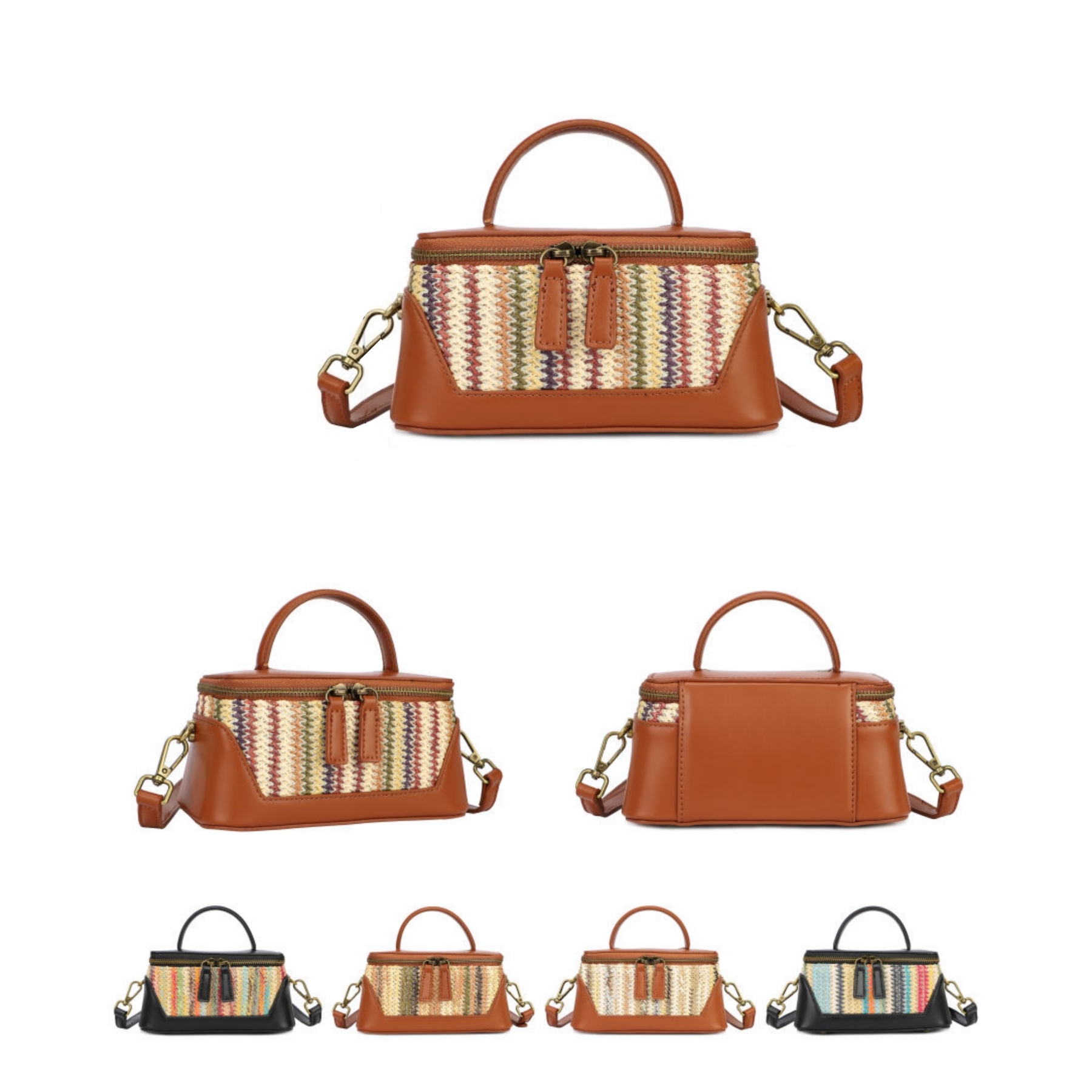 Small Straw Box Bag S26PH5611