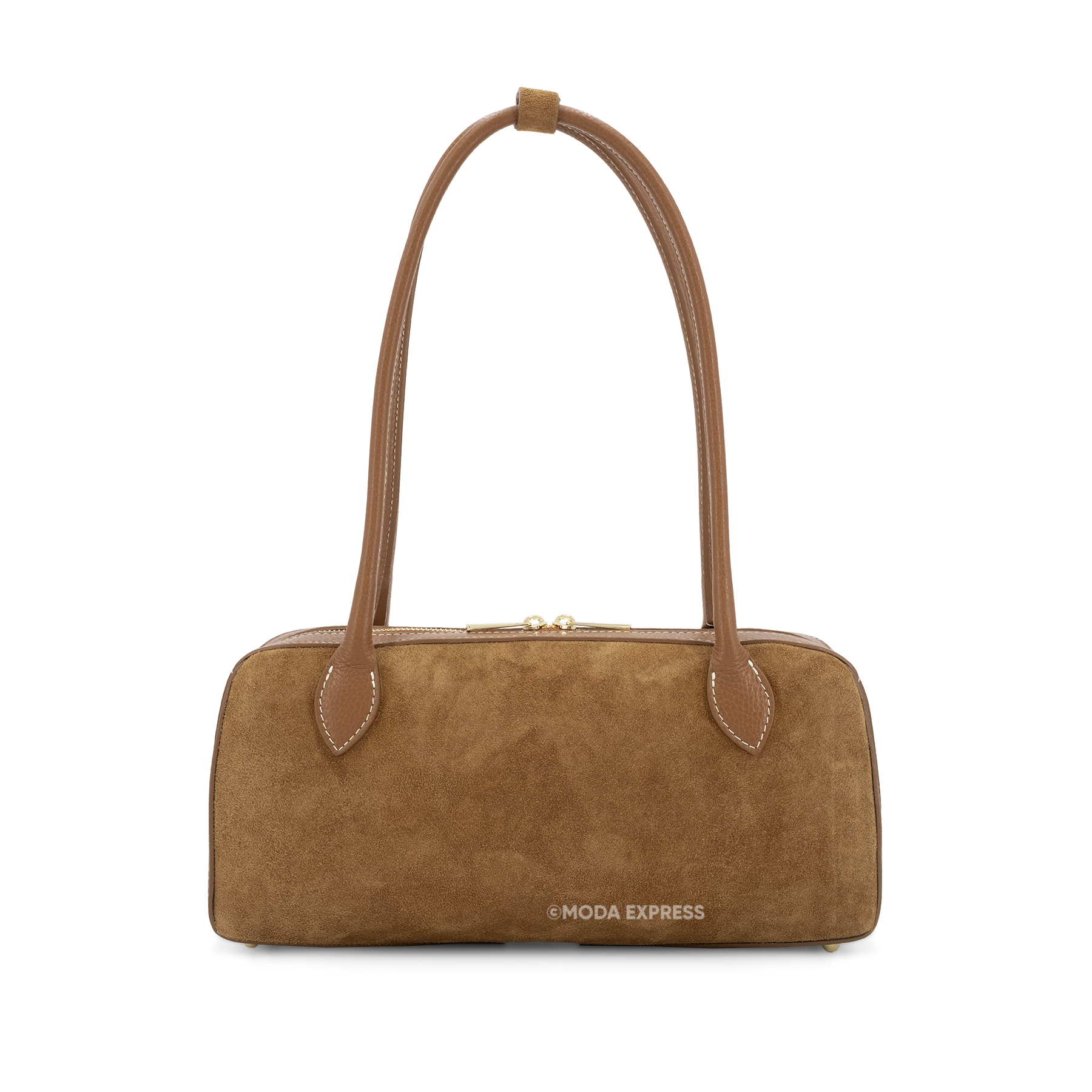 Suede Leather Bowling Handbag ITAL01200
