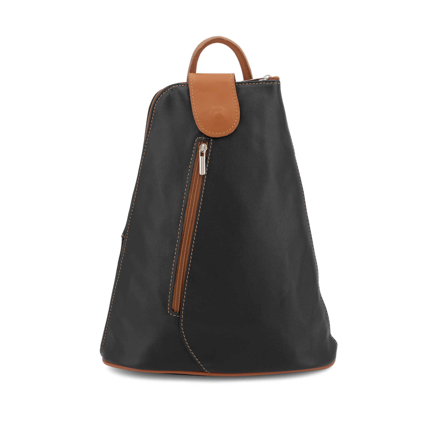 Soft Leather Large Triangular Backpack Sauvage ITAL60016
