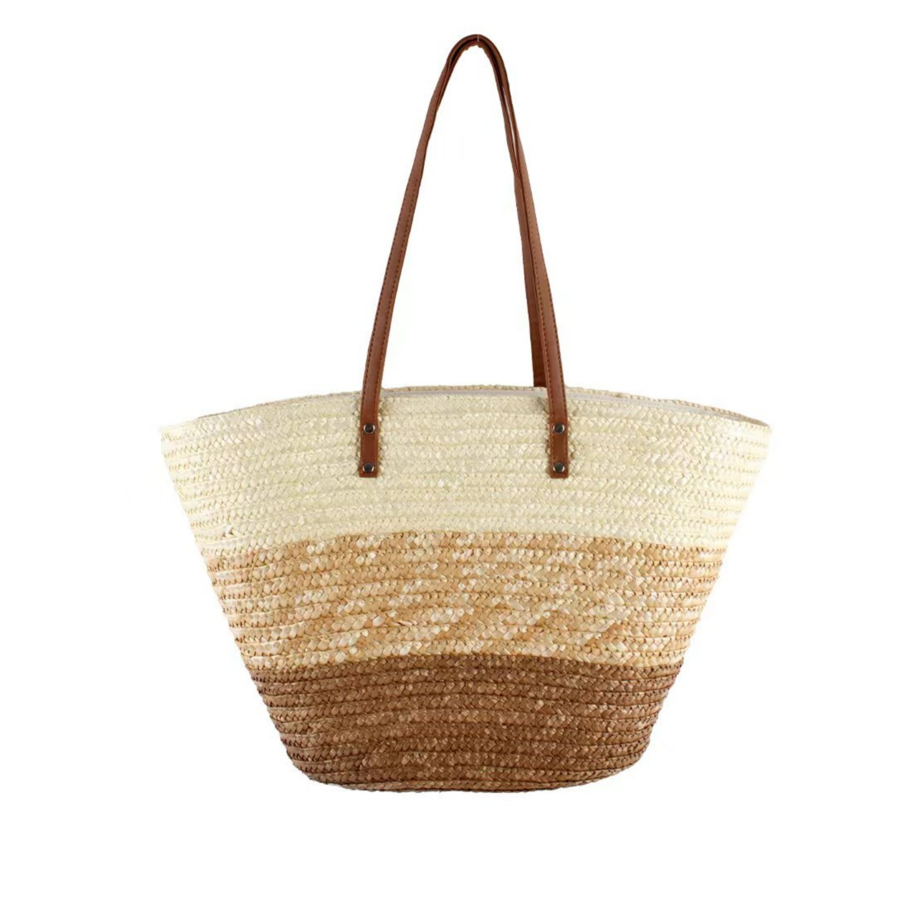 Large Tote Stripe Straw Bag L26XL0154