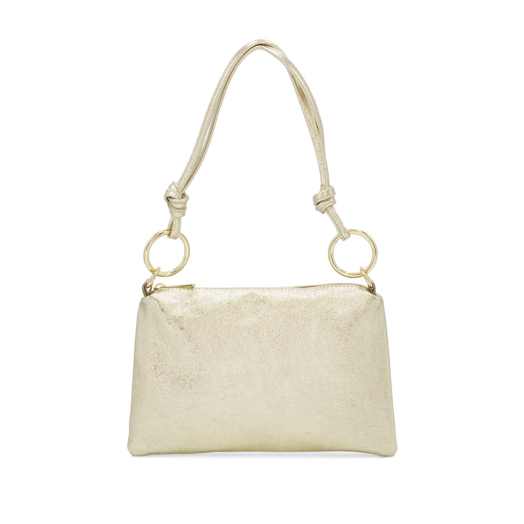 Metallic Leather Gold Rings Small Bag ITAS00322M